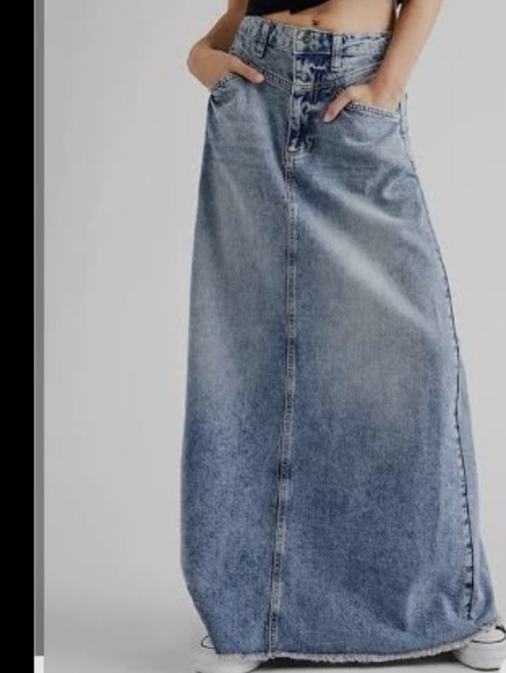 We The Free Come As You Are Denim Maxi, NWT, Size 2 *Retail 118 - Picture 3 of 5
